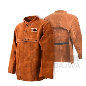 Chaqueta de Soldadura de Cuero - Delantal de Soldadura Resistente con Mangas, Resistente al Calor y las Llamas, de Piel de Vaca. - Product Image 1