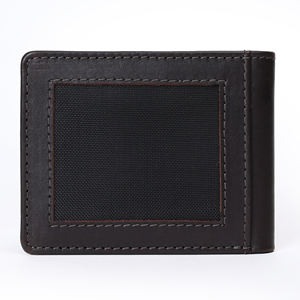 Tout-en-un Bi-Fold Premium Portefeuille en cuir véritable Broderie pour hommes Ultra léger Slim RFID Blocking Doublure en coton courte longueur - Product Image 3