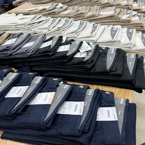 Pantalones chinos de sarga lavados con tierra para hombre, ropa de algodón de precio súper bajo con Spandex Surpuls, lote de existencias - Product Image 4