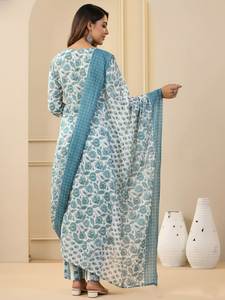 Vestido de Algodón Puro de la Mejor Calidad, Fácil de Usar, Color Negro, para Mujer, Kurti/Kurta India Larga para Uso Diario y Formal - Product Image 5