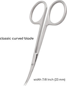 Ciseaux à ongles à cuticules manucure professionnelle PRO série Expert SMART ciseaux à cuticules plaqués argent ciseaux de manucure écologiques - Product Image 6