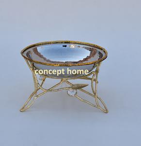 Plateau à fruits en acier inoxydable, bol miroir, vaisselle de table, luxe léger, cadeau artisanal, ornements - Product Image 5