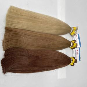 Extensiones de cabello Remy liso natural de calidad superior Estilos de paquete a granel con extensiones de cabello Premium de aspecto natural - Product Image 4