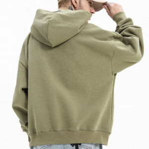 เสื้อฮู้ดผ้าฟลีซผ้าโพลีเอสเตอร์/ ฝ้ายโอเวอร์ไซส์สำหรับผู้ชายผ้าโพลีเอสเตอร์รุ่นกำหนดได้เอง400gsm น้ำหนักเบา - Product Image 2