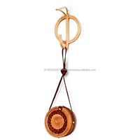Groothandel Enkelvoudige Klassieke Stijl Rotan Wandhaak Hanger Ecologisch Roestbestendig Duurzaam Aanpasbaar Keukenjas Tas