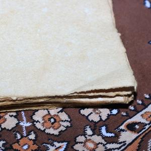 Vintage hecho a mano Deckle borde reciclado algodón 125 GSM grueso, papel de mensaje de regalo antiguo sin ácido - Product Image 6