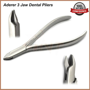 Alicates de Ortodoncia de Tres Mandíbulas para Doblar Alambres, Reutilizables, Manuales, de Acero Inoxidable, Instrumentos para Puentes Óseos - Product Image 2