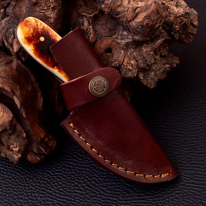 Cuchillo de hoja fija para caza, cuchillo de Damasco para acampar al aire libre - Product Image 2