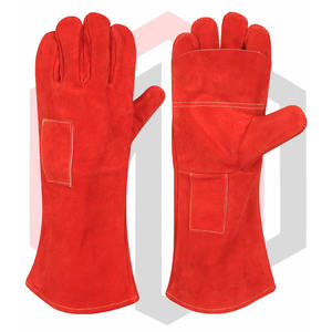 Gants de soudage en cuir fendu FireGrip épaisseur 7 oz longueur 16 pouces résistant à la déchirure pour le travail à haute température 2025 - Product Image 1