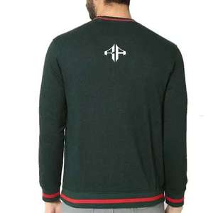 100% algodón O, cuello impreso personalizado Casual de gran tamaño Fit 2025 nueva moda sudadera para hombre de ATLANTIC - Product Image 5