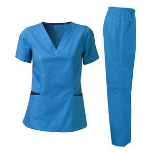 2024 uniformes d'infirmière prêts pour l'extérieur gommages d'hôpital tricotés en Spandex de haute qualité conception de marque privée personnalisée pour les médecins infirmières - Product Image 4