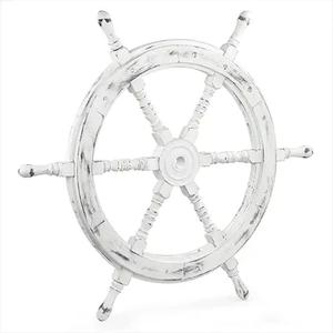 Venta caliente objeto de rueda de barco de madera buena calidad accesorios náuticos al por mayor rueda de barco elegante para decoración hogar y oficina - Product Image 2