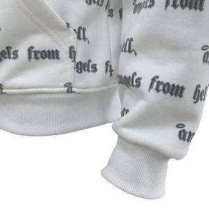 Men French Terry All <b>Zip</b> <b>up</b> <b>Hoodie</b> Puff Print Oversized <b>Vintage</b> <b>Hoodie</b> Black Full <b>Zip</b> <b>Hoodie</b> - Product Image 5