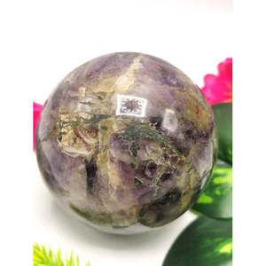 Amazing natural Amethyst stone <b>sphere</b>/ball - Energy/Reiki/<b>Crystal</b> Healing - 2.75 inches (6.87 cms) diameter and 490 gms (1.08 - Product Image 5