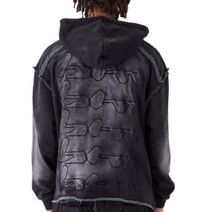 Chándal Unisex Deslavado al Ácido con Efecto Desgastado por el Sol, Diseño Personalizado, Ropa Urbana, Superventas, 100% Algodón, Transpirable, Ligero, Personalizable - Product Image 5