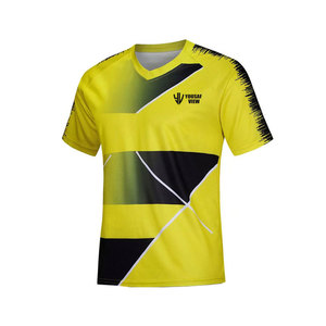 Camiseta de Fútbol de Alta Calidad, Cómoda, 100% Poliéster, Ligera, de Secado Rápido, Transpirable, Colores Personalizados, Tallas Personalizables, Impresión Personalizable - Product Image 1