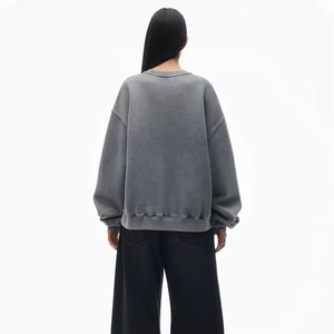 Sudaderas de Jersey Unisex de alta calidad, sudaderas sólidas de peso pesado de punto lavado de invierno y otoño de gran tamaño - Product Image 4
