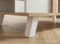 Table basse en bois minimaliste moderne avec étagère de rangement, chêne clair, blanc, style scandinave, pour maison, bar, villa, salon, hôtel, appartement