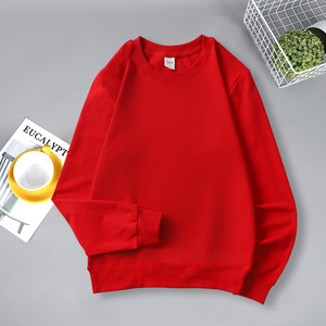 Nouveauté Automne Sweat-shirt en coton uni à col rond unisexe pour enfants, coupe ample, logo imprimé - Product Image 5