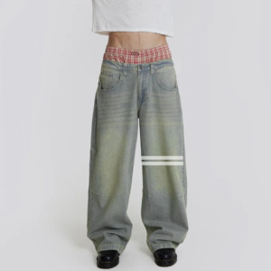 Pantalones Vaqueros Rectos para Hombre, Estilo Hip Hop, Sostenibles, Más Vendidos, Transpirables, Corte Regular, Oferta - Product Image 2