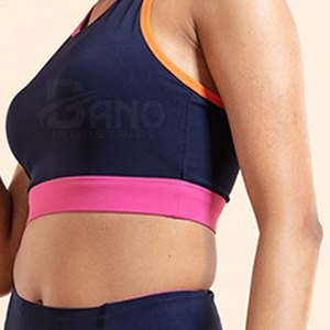 2024 último diseño de secado rápido transpirable gimnasio sujetador elasticidad compresión Color personalizado Crop Top Sujetador deportivo Yoga correr de talla grande - Product Image 2