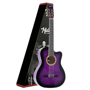 Full Size 4/4 Classical Guitar with Adjustable Truss Rod and Spruce Top | Midex MGX-100PRP - Product Image 1
