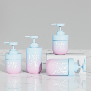 Eco-friendly Empty Plastic Pump Bottle <strong>Dispenser</strong> Refillable Matte Shampoo Soap Bottle for Hotel and Home Bathroom Personal Care - Product Image 3