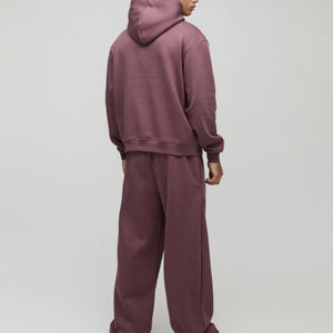 Conjunto Deportivo de 2 Piezas para Hombre, Talla Grande, Invierno 2026, Informal, Sudadera con Capucha y Pantalones Jogger a Juego - Product Image 4