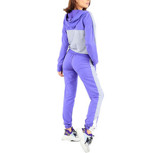 Conjunto Deportivo de Mujer, Estilo Informal, Ajustado, de Algodón Suave, Color Negro Liso, de Alta Calidad, Superventas - Product Image 4