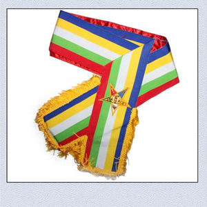 Officers Sash Bag Case with Velcro Hand Embroidery Square & Compass G Various Sizes & Materials - Product Image 6