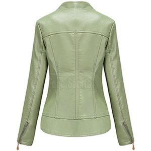 Wholesale Fashion Women <b>Sheep</b> <b>Skin</b> Leather <b>Jacket</b> High Quality Finished Waterproof Winter - Product Image 2