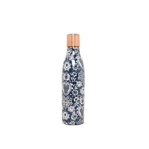 High Efficiency Pure Copper Enamel Printed <b>Metal</b> Water <b>Bottle</b> Leak Proof Indian Exporter Plastic Drinkware - Product Image 1
