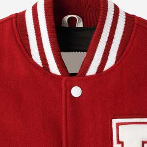 Vestes Varsity Courtes en Cuir Véritable Rose et Rouge pour Femme, Style Club, en Peau d'Agneau, Tailles Plus, Authentiques, OEM Europe et États-Unis - Product Image 6