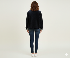 Veste pour femme en velours matelassé réversible avec doublure en coton, écologique et respirante, design automne/hiver - Product Image 2