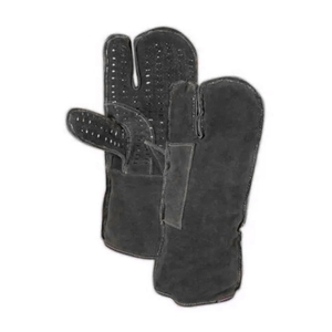 100% gants de soudage en cuir de mécanique robustes durables pistolet paume travaux difficiles gants en cuir résistant aux produits chimiques travail pour hommes - Product Image 6