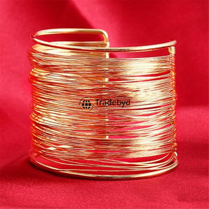 Designer Handmade <b>Boho</b> Style Copper Bangles for Girls and Women Tradebyd's Fashion Jewelry - Product Image 1