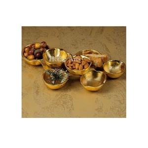 Tazón decorativo de aluminio de calidad premium, forma personalizada, tamaño mediano, tazón para servir nueces a bajo precio. - Product Image 1