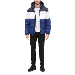 แจ็กเก็ตปลาปักเป้าผ้าใบสีดำสำหรับผู้ชายเสื้อแจ็กเก็ตทรงปลาปักเป้าผ้าแคนวาสสีในฤดูหนาวเพื่อให้ความอบอุ่นแก่ผู้ใหญ่ - Product Image 2