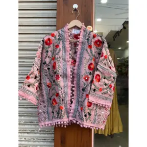 Cheapest Prices Phulkari Jacket with Traditional Indian Designed Free Size Phulkari Jacket For Sale By Indian Exporters