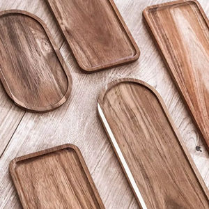 Bandeja de Servir de Madera Ecológica Hecha a Mano de Lujo, Elegancia Artesanal de la India a Precio Económico - Product Image 1