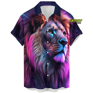 Chemises hawaïennes décontractées pour hommes Chemises hawaïennes personnalisées à manches courtes, à imprimés floraux de haute qualité pour les vacances d'été 3D de bonne qualité - Product Image 5