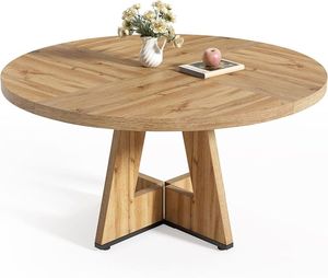 Élégante table basse ronde en bois au design minimaliste, parfaite pour les meubles de salon modernes et les idées de décoration - Product Image 1