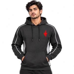 <b>Men</b> Hoodie Casual Fleece Pullover Sweatshirt Warm Soft <b>Hooded</b> Long Sleeve <b>Top</b> for <b>Men</b> Outdoor Activities Training and Daily Wear - Product Image 1