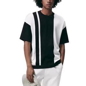 Vente en gros de t-shirts grande taille pour hommes t-shirts boxy streetwear unis en coton aux poids lourds t-shirt court boxy pour garçons - Product Image 5