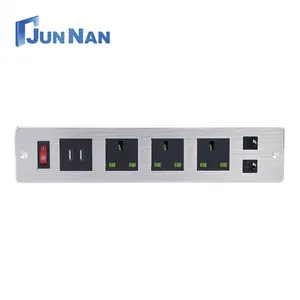 Commutateurs électriques Accueil Table Extension Power Socket Strip Adaptateur de voyage universel avec prise de table USB et type-c