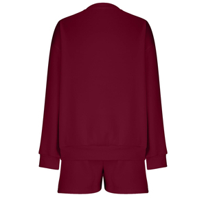 Conjuntos de verano 2026 para mujer, conjuntos de 2 piezas para mujer, sudadera y conjunto corto, sudadera de gran tamaño, pantalones cortos, chándal, ropa - Product Image 5