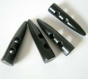 Botón de Palanca de Cuerno de Búfalo, Artesanía de Valle, Ecológico, Duradero, Elegante, Cierre para Ropa de Diseñador, Prendas Hechas a Mano, Moda de Lujo - Product Image 2