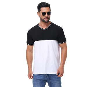 Camiseta de manga corta transpirable de entrenamiento de ajuste Regular de algodón 100% sólido al por mayor para hombre tejido de punto estampado personalizado antiencogimiento - Product Image 3