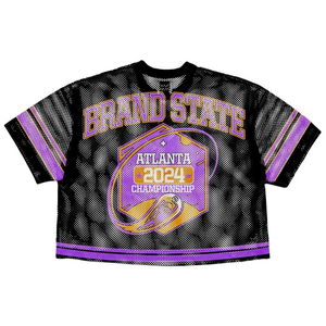 Camiseta clásica de fútbol americano personalizada, fabricantes de camisetas de fútbol callejero con sublimación de malla transpirable, camiseta de equipo - Product Image 4