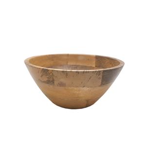 Bol à fruits en bois d'acacia de forme ronde fini naturel pour la maison et les hôtels de table bols de service de nourriture et de casse-croûte faits à la main - Product Image 1